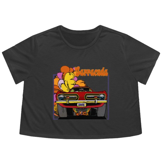 Discover 1968 Plymouth Barracuda Car T Flowy Cropped Tees