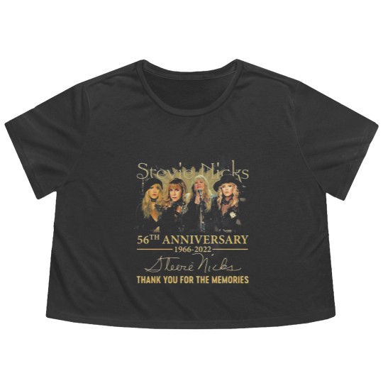 Discover Stevie Nicks 56th Anniversary Signature Flowy Cropped Tees, Stevie Nicks Fan Lover Flowy Cropped Tees