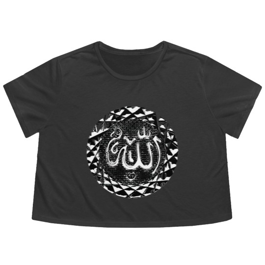 Discover Seal Allah Arabic writing Muslim Islam Arab Flowy Cropped Tees