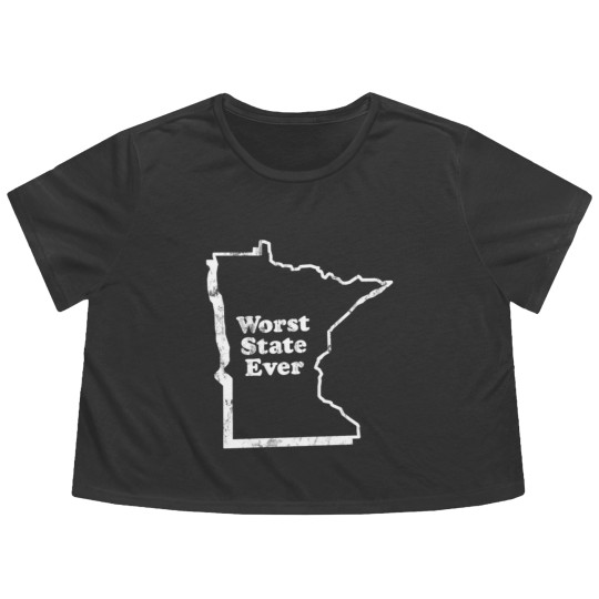 Discover MINNESOTA - WORST STATE EVER Flowy Cropped Tees
