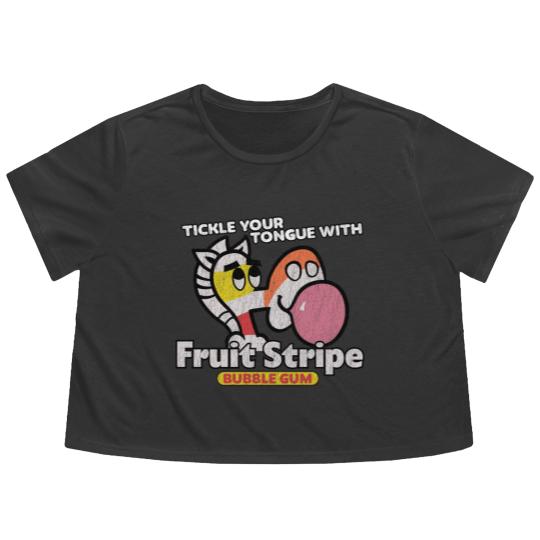 Discover Fruit Stripe Gum - Fruit Stripe - Flowy Cropped Tees