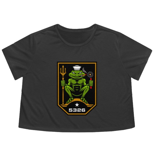 Discover US Navy SEAL Freddie Frog 5326 Flowy Cropped Tees