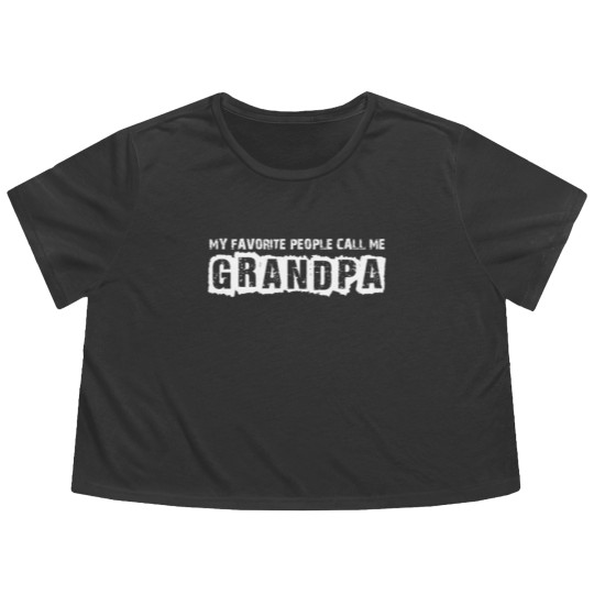 Discover Grandma Grandpa Flowy Cropped Tees - Grandpa Flowy Cropped Tees