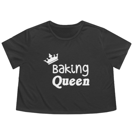 Discover Baking Queen Flowy Cropped Tees Flowy Cropped Tees