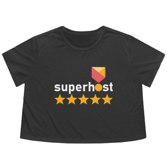 Discover Airbnb Superhost, airbnb travel, proud host, Flowy Cropped Tees