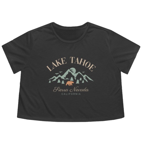 Discover Lake Tahoe Flowy Cropped Tees