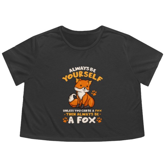 Discover Foxes Flowy Cropped Tees