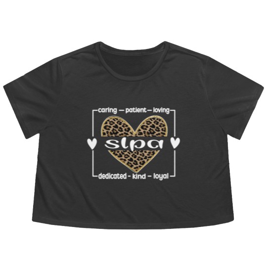 Discover SLPA Therapy Speech Language Pathologist Assistant Flowy Cropped Tees