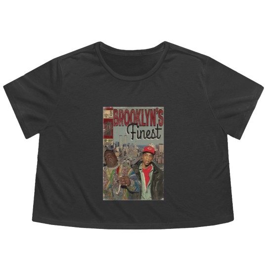 Discover Jay-z and Biggie - Brooklyns Finest Comic Book Art Flowy Cropped Tees