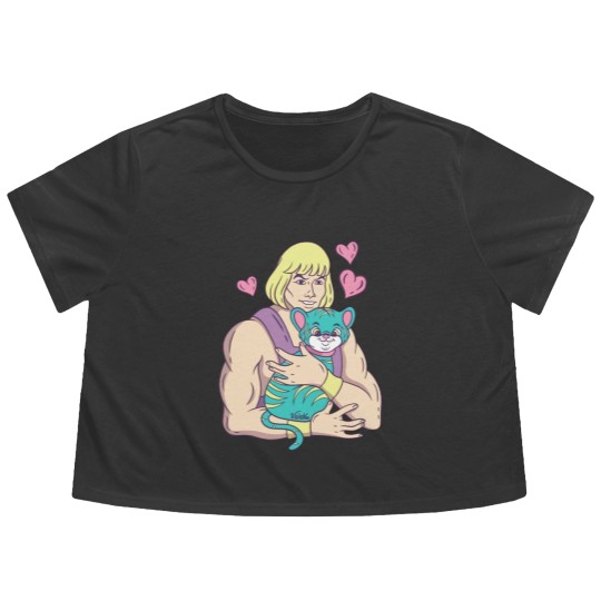 Discover He-Man's Cat - He Man - Flowy Cropped Tees