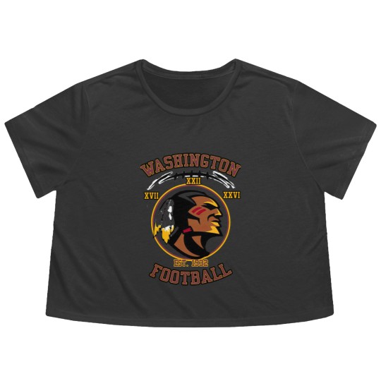 Discover Washington Football Red Classic Flowy Cropped Tees Flowy Cropped Tees