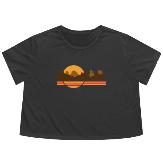 Discover Bryce Canyon 70s Retro Tourist Souvenir - Bryce Canyon - Flowy Cropped Tees