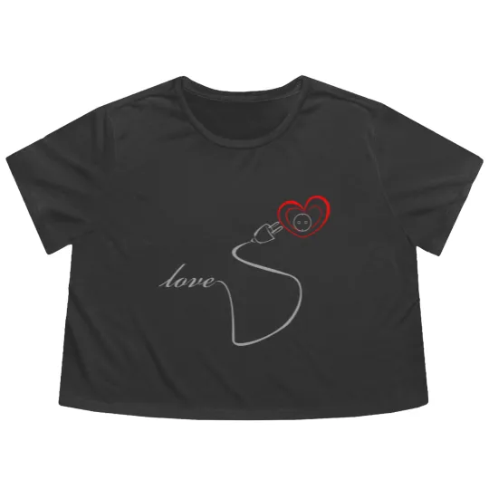 Discover Couple valentine love lamp woman Flowy Cropped Tees - Couples Clothing - Flowy Cropped Tees