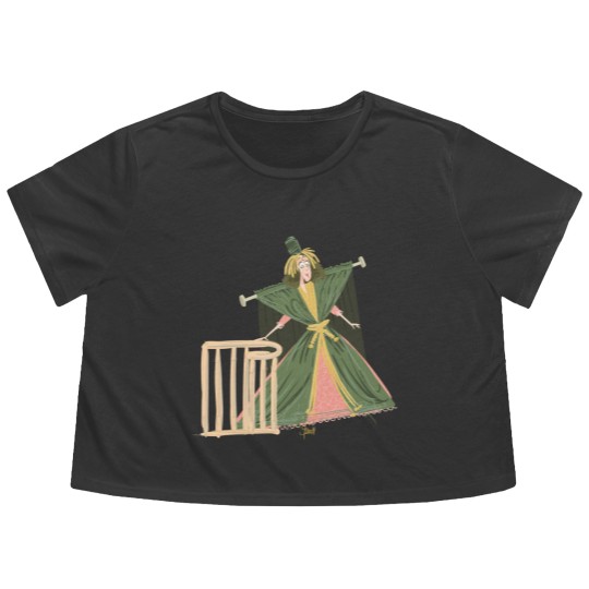 Discover The Gone With the Wind curtain dress - Sketch - Flowy Cropped Tees