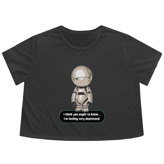 Discover Hitchhikers Guide To The Galaxy - Hitchhikers Guide To The Galaxy - Flowy Cropped Tees