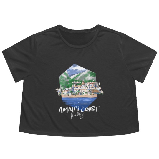 Discover Amalfi Coast Italy Best Place Travel Destination V Flowy Cropped Tees
