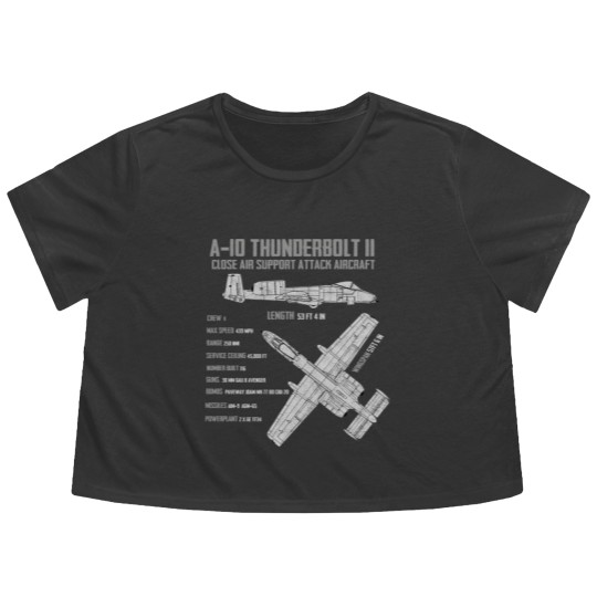 Discover A-10 Thunderbolt - A 10 Warthog - Flowy Cropped Tees