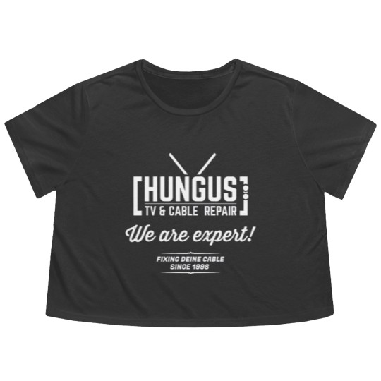 Discover Hungus TV & Cable Repair Flowy Cropped Tees