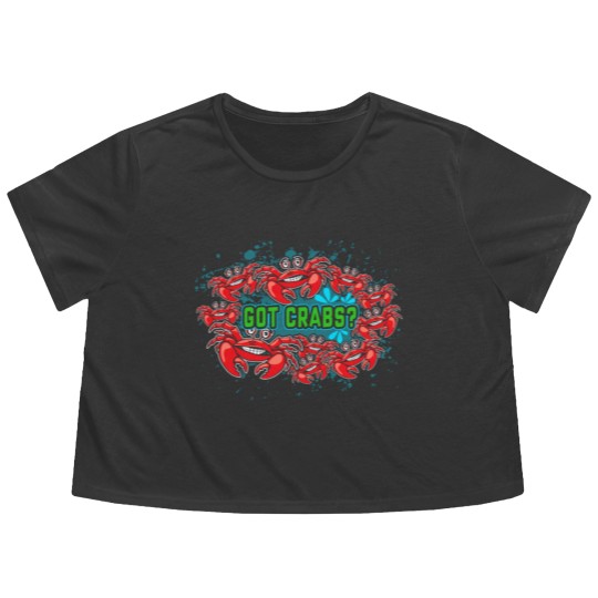 Discover GOT CRABS Flowy Cropped Tees Flowy Cropped Tees