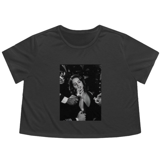 Discover Beauty Lana Del Smoking Flowy Cropped Tees