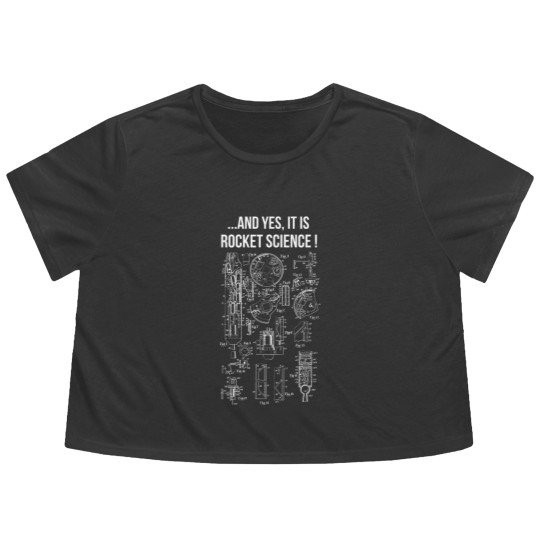 Discover ...And Yes It Is Rocket Science! Fun Clothing For Engineers Flowy Cropped Tees