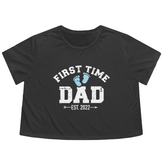 Discover First time dad 2022 Flowy Cropped Tees