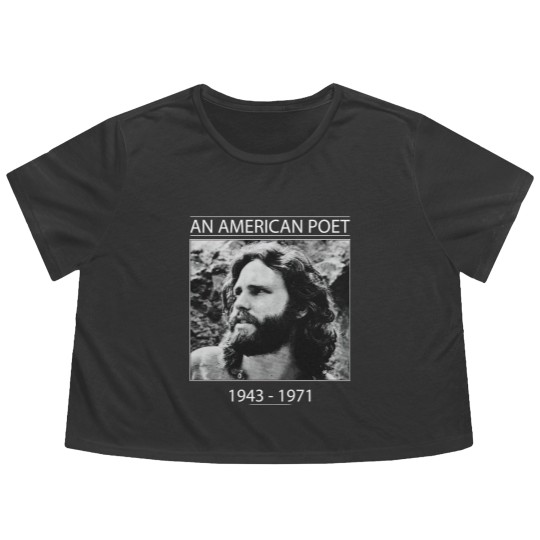 Discover Jim Morrison An American Poet Flowy Cropped Tees, The Doors Rock Flowy Cropped Tees,  Vintage Flowy Cropped Tees, Gift Flowy Cropped Tees, Vintage Flowy Cropped Tees
