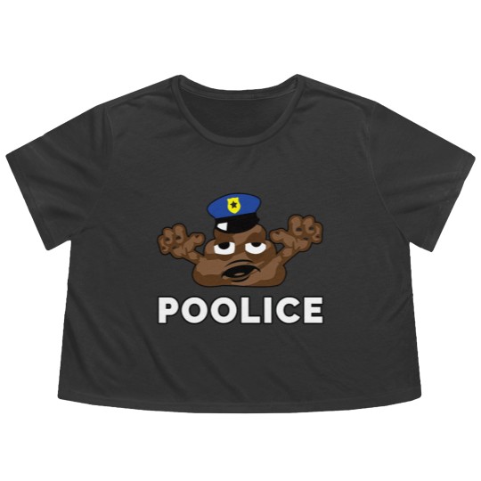Discover Police Poop Zombie Policeman Halloween Flowy Cropped Tees