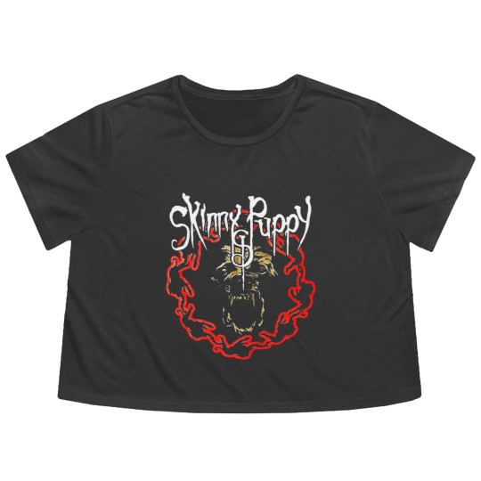 Discover Logos Skinny Puppy band Graphic Flowy Cropped Tees