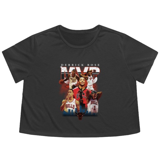 Discover Derrick Rose Vintage Flowy Cropped Tees