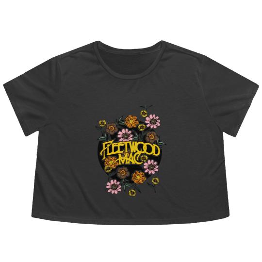 Discover Fleetwood Mac Flowy Cropped Tees, Band Shit