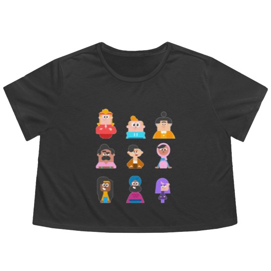 Discover Duolingo Characters   Classic Flowy Cropped Tees Flowy Cropped Tees