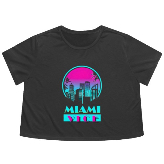 Discover MIAMI VICE Beach Flowy Cropped Tees