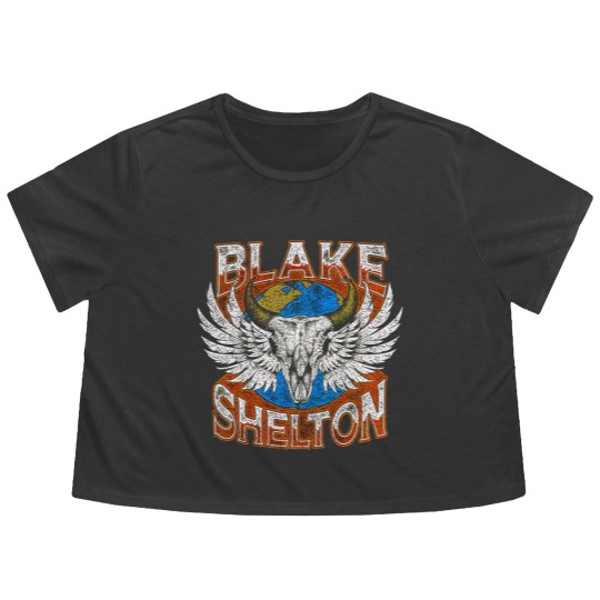 Discover Blake Shelton Back To The Honky Tonk Tour 2023 Flowy Cropped Tees