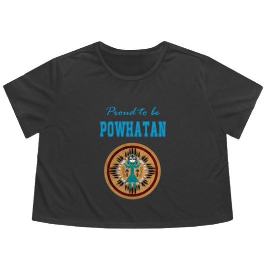 Discover Native American Powhatan Spirit - Powhatan Spirit - Flowy Cropped Tees