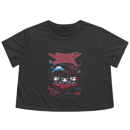 Discover Babymetal Unisex Flowy Cropped Tees: Pixel Tokyo