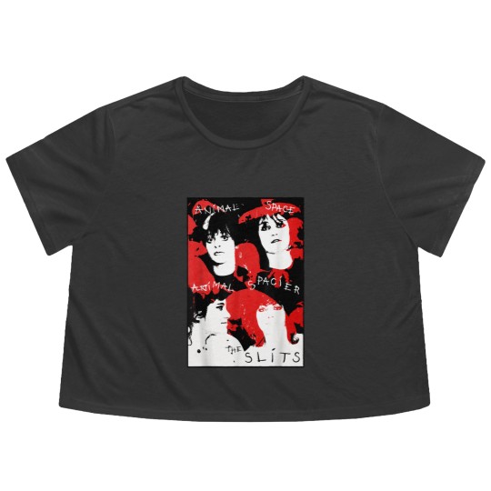 Discover the slits band punk rock distressed colorful grungy vintage Flowy Cropped Tees