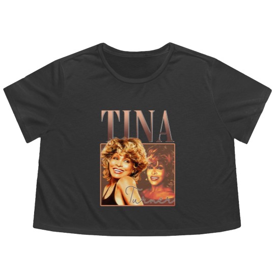 Discover Tina Turner Flowy Cropped Tees Vintage Singer Retro Tina Turner Flowy Cropped Tees Tina Turner