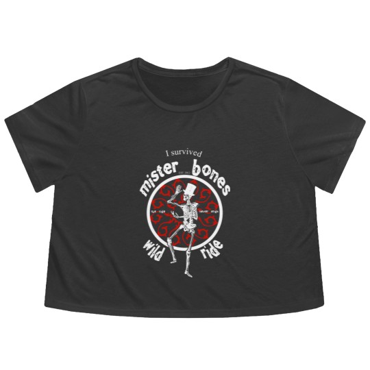 Discover I Survived Mister Bones Wild Ride - Skeletons Bones - Flowy Cropped Tees