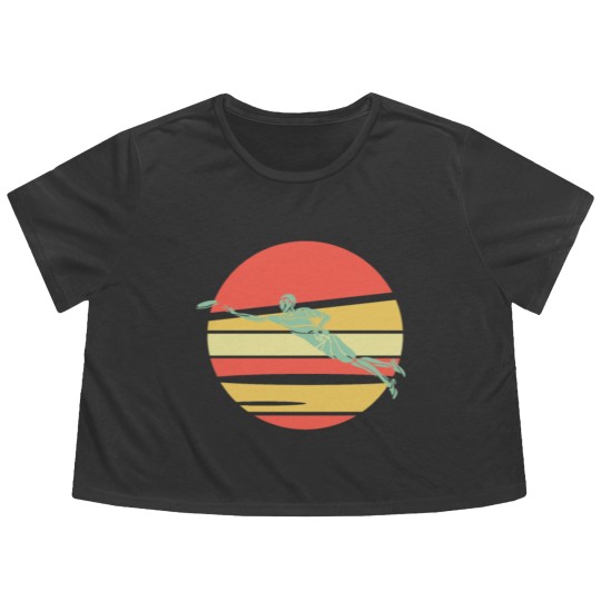Discover Ultimate Frisbee Flowy Cropped Tees