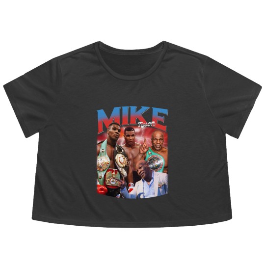 Discover Vintage Mike Tyson Iron Mike Flowy Cropped Tees