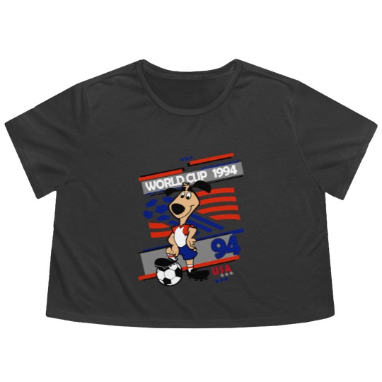 Discover Striker - USA 94 Classic Flowy Cropped Tees, Vintage Mascot World Cup Flowy Cropped Tees