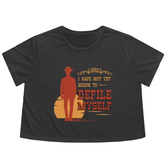 Discover western, western bear, doc holiday Flowy Cropped Tees