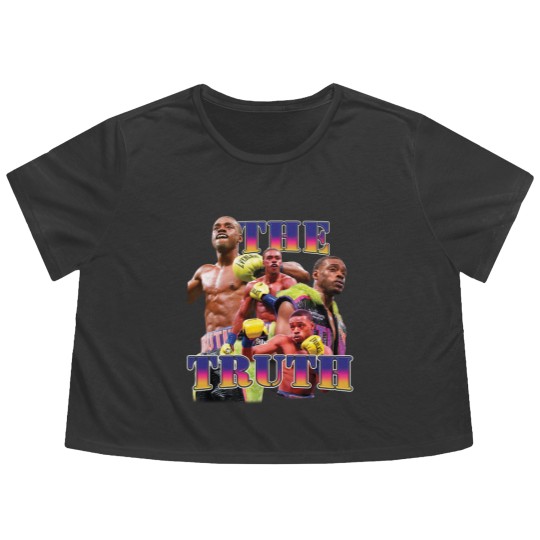 Discover Errol Spence Graphic Flowy Cropped Tees