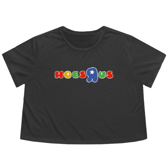 Discover hoes R us Flowy Cropped Tees