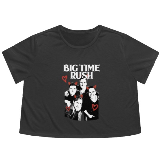 Discover Big Time Rush Flowy Cropped Tees