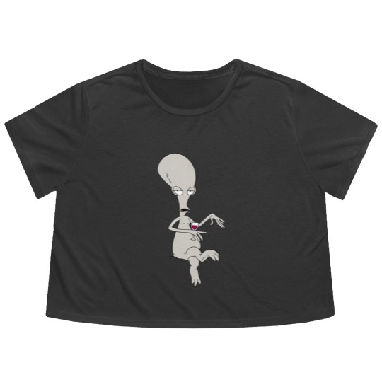 Discover roger american dad Flowy Cropped Tees