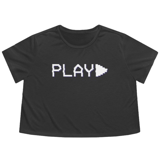 Discover Funny VHS VCR Vintage 90s 80s Flowy Cropped Tees Gift Flowy Cropped Tees