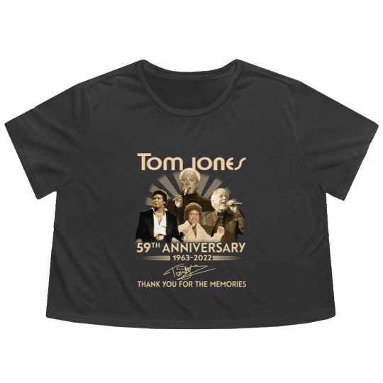 Discover Tom Jones 59th Anniversary Flowy Cropped Tees, Tom Jones Flowy Cropped Tees