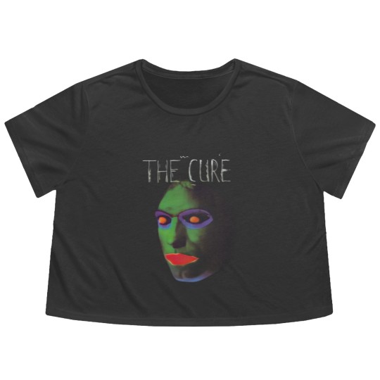 Discover THE CURE Robert Smith goth - new wave 80s - The Cure Flowy Cropped Tees